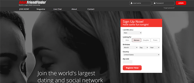 AdultFriendFinder Login