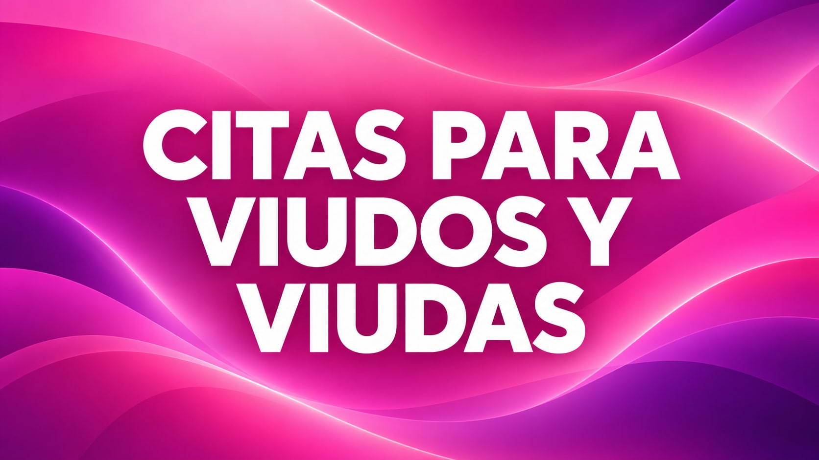 Citas para viudos y viudas