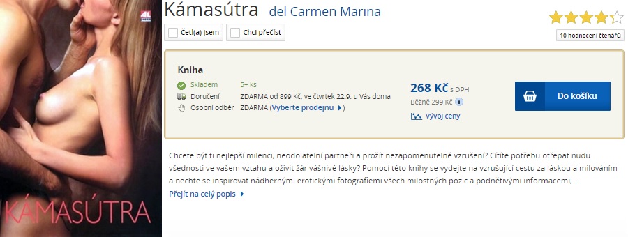 Kniha o Kámasútre Carmen Marina
