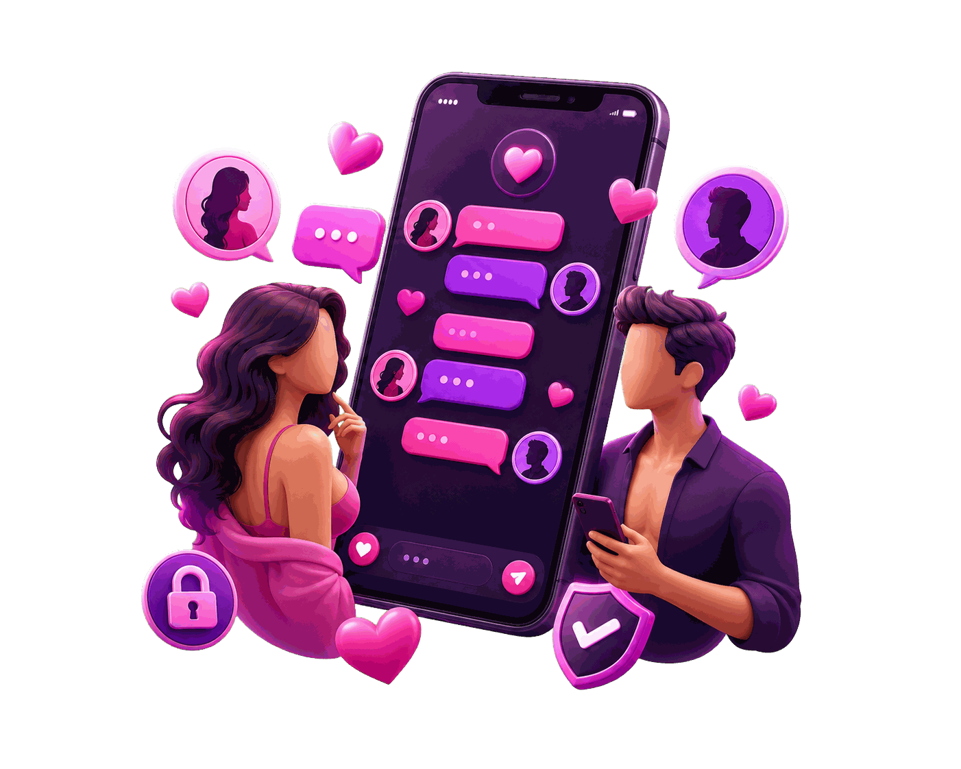 Erotikchat Die 5 besten Sexchat Seiten hero illustration